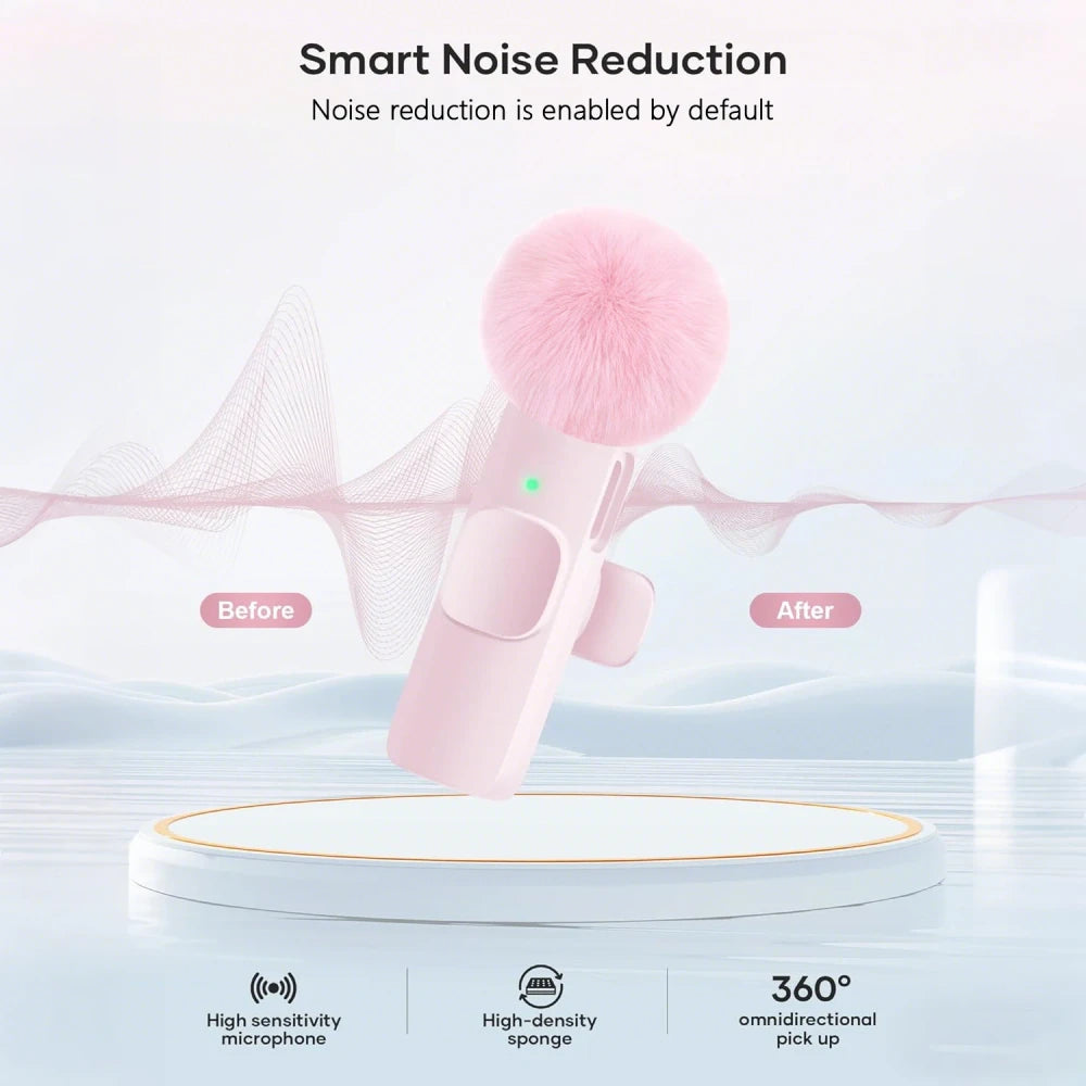Wireless Clip-On Lavalier Microphone