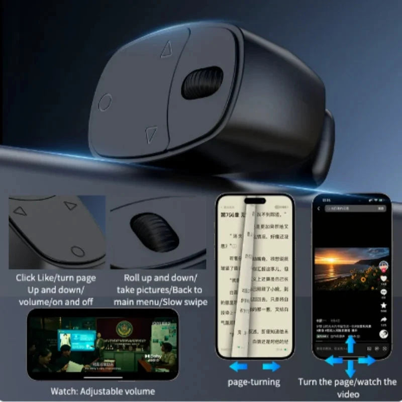 Bluetooth Fingertip Remote & Page Turner