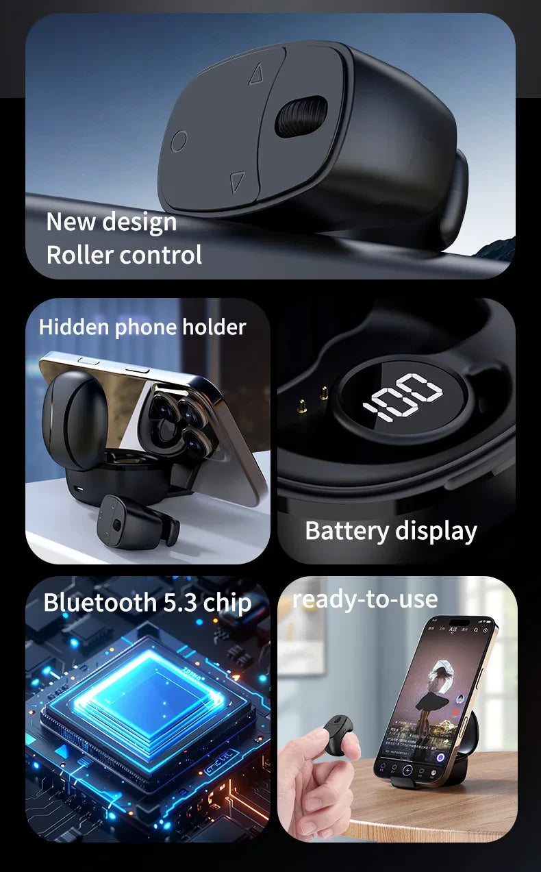 Bluetooth Fingertip Remote & Page Turner