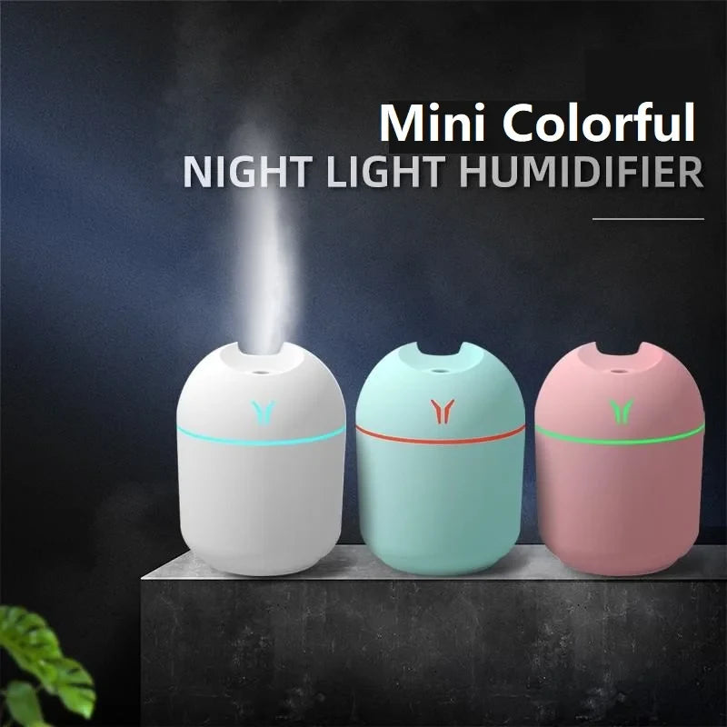 USB Mini Humidifier & Aroma Diffuser with LED
