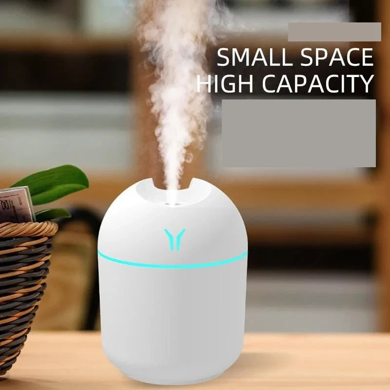 USB Mini Humidifier & Aroma Diffuser with LED