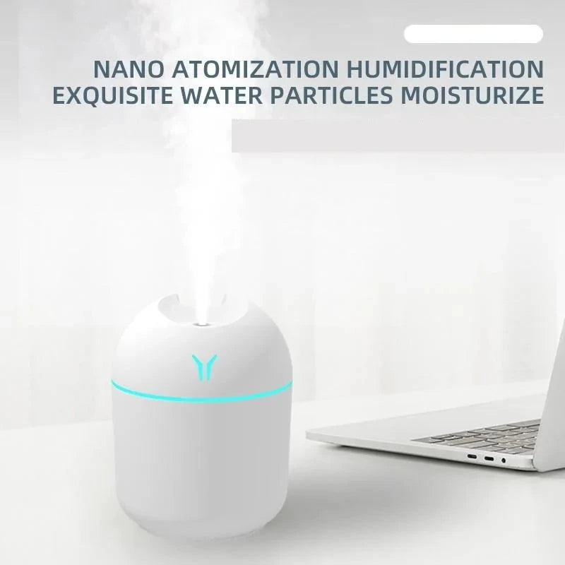 USB Mini Humidifier & Aroma Diffuser with LED
