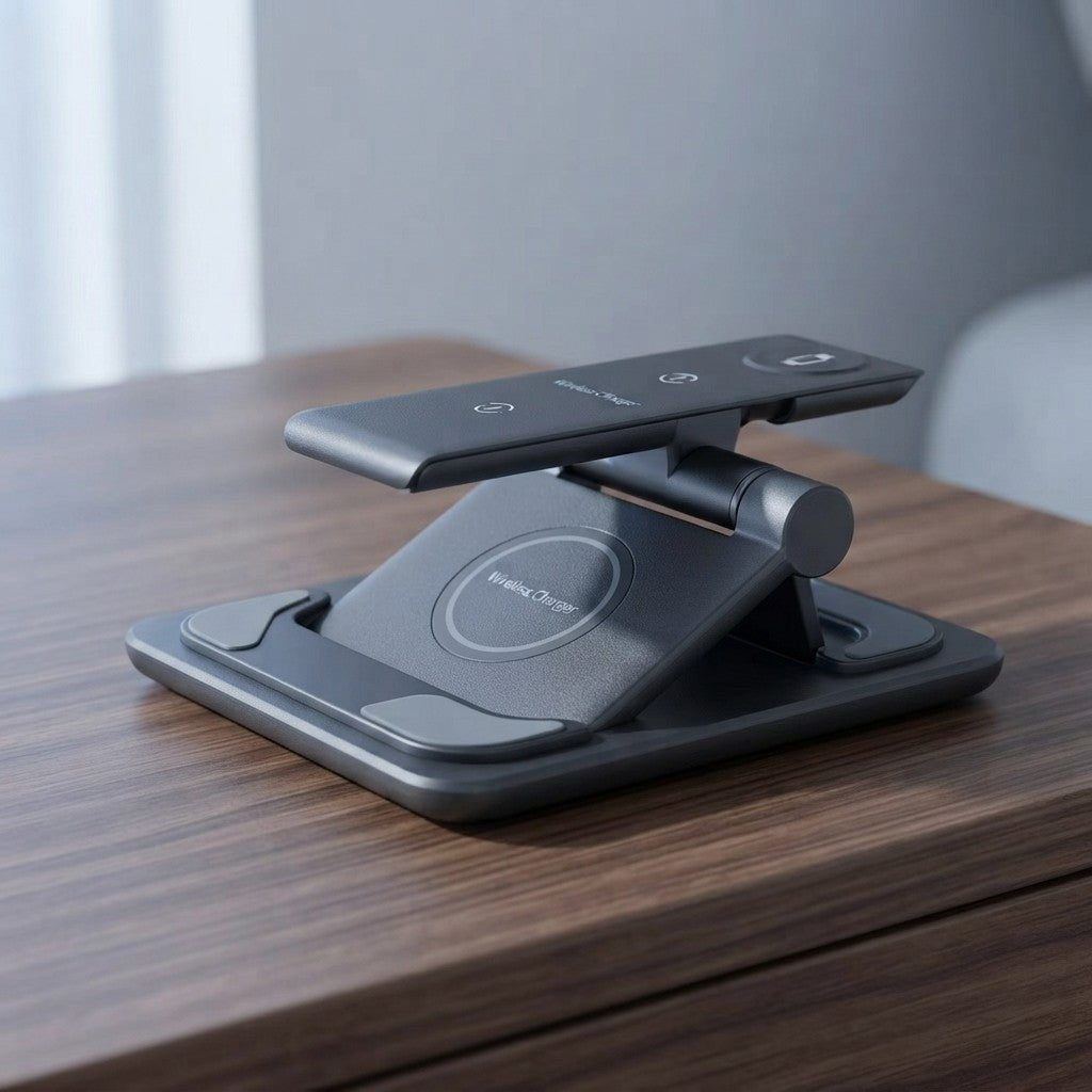 Foldable 3-in-1 Wireless Charging Stand