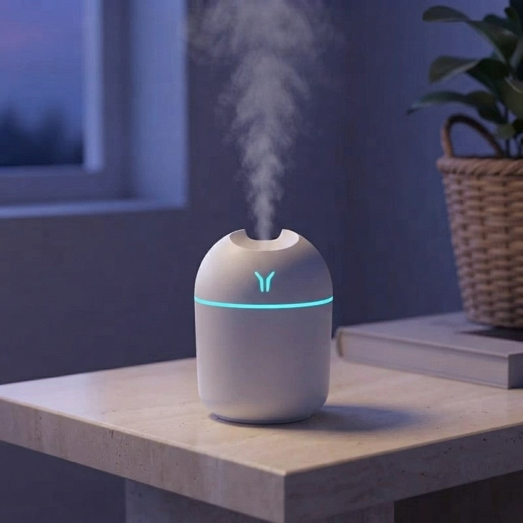 USB Mini Humidifier & Aroma Diffuser with LED