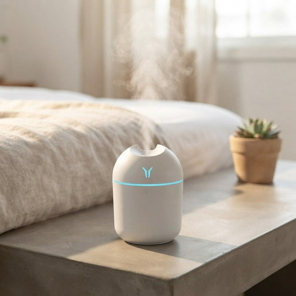 USB Mini Humidifier & Aroma Diffuser with LED