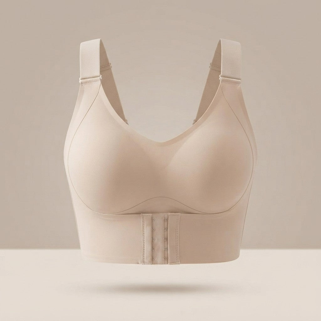 Full-Coverage Wireless Tummy-Control Bra